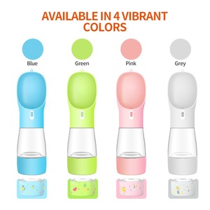 مستلزمات حيوانات أليفة محمولة متعددة الوظائف كوب ماء وطعام بلاستيك صلب لتغذية الكلاب ولقطط - Product Image 4