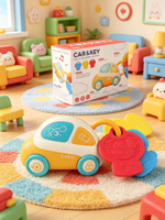 Clé de voiture de simulation pour bébés et tout-petits, jouet éducatif précoce avec lumière et musique pour le développement cognitif des enfants