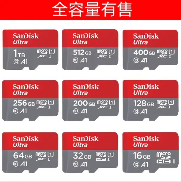 high quality wholesale cheap in bulk Original for sandisk memory cards Micro Tf Sd Card high speed 120M/S Microsd Flash Card