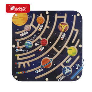 Giochi educativi per belle abilità motorie pianeti in legno labirinto giocattolo per bambini 3 + W11H152 - Product Image 1