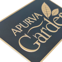Étiquettes personnalisées en aluminium durable et écologique avec logo 3D en relief pour bouteilles, emballages de parfums et marquage