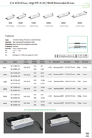 Alimentation à découpage à tension constante CE EMC DC12V/24V 30W-400W, transformateur driver LED étanche IP67 pour éclairage extérieur