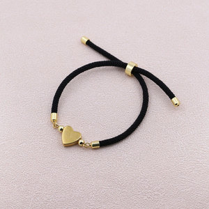 Wholesale Custom Adjustable Double Twist <b>Rope</b> <b>Bracelet</b> in Bulk With Stainless Steel Charms Flexible Clasp Cord Jewelry Gift - Product Image 6