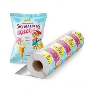 Custom Printed Popsicle Wrappers Plastic Frozen Ice <b>Cream</b> Biodegradable Popsicle Packaging <b>Bag</b> - Product Image 3