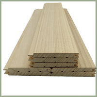 Sala de sauna profesional Tablero de pared de madera 3D Panel de silla que hace de Paulownia Tablero de madera maciza Interior Exterior