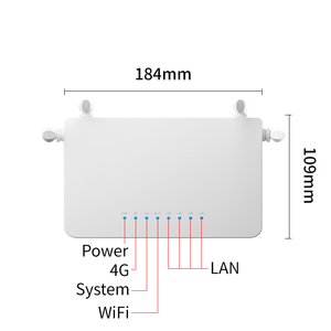 Sim 카드 슬롯 2.4 GHz가 있는 휴대용 4G 라우터, 강력한 신호, 빠른 연결 방화벽이 있는 LTE Wi-Fi 광대역 CPE 모뎀 - Product Image 2
