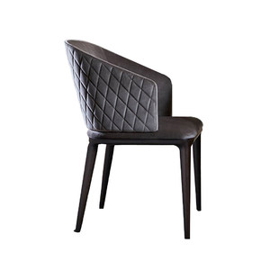 Chaise de réception et de négociation pour <span class=keywords><strong>café</strong></span>, chaise de salle à manger italienne neuve en bois massif avec accoudoirs, chaise de lecture pour hôtel - Product Image 4
