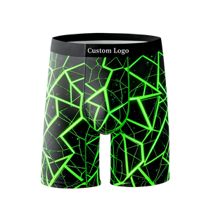 Calzoncillos bóxer para hombre con impresión digital, logotipo personalizado y tela suave elástica de alta calidad para el <span class=keywords><strong>caballero</strong></span> moderno, 13 puntadas, 19 años de experiencia. - Product Image 2