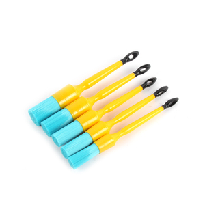 AUTO TIGER il nuovo set da 5 pezzi PBT Blue hard wire spazzola per la pulizia esterna dell'auto spazzola per <span class=keywords><strong>capelli</strong></span> spazzola per dettagli dell'auto per i dettagli della cura dell'auto - Product Image 5