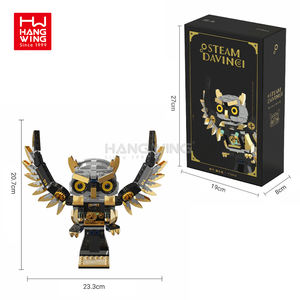 477 pièces Steampunk hibou bloc de construction jouet ensemble ABS Construction technique briques KitIdeal mécanique rétro Style modèle - Product Image 6