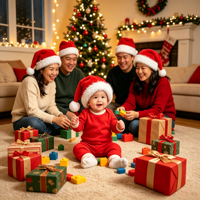Chapeau de Père Noël en tissu peluche doux pour adultes et enfants, multicolore, costume de fête de Noël, décoration de maison, célébration familiale de Noël
