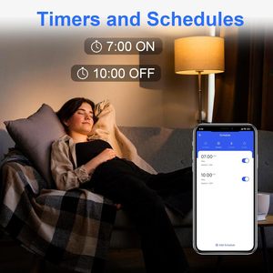 Interruptor de relé inteligente Antela de 10A y 1 vía con Wi-Fi y Bluetooth para automatización del hogar, compatible con Alexa y Google Home. - Product Image 4