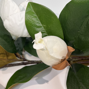 Vendita calda primavera autunno <span class=keywords><strong>colore</strong></span> Magnolia ghirlanda tessuto ghirlanda di fiori artificiali Magnolia per la decorazione domestica - Product Image 3