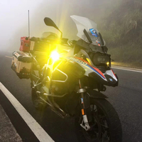 Ferei 8000LM moto LED conduite lumière sans fil à distance Spot/inondation/brouillard/avertissement Modes IPX8 étanche CNC projecteur pour bmw Gs