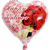 Les nouveaux ballons en aluminium en forme de coeur de 18 pouces de l'usine Huaien 'LOVE' imprimés Western Valentine's Day Wedding Qixi Party