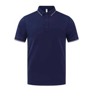 เสื้อโปโลผ้าฝ้ายผสมลินินสำหรับผู้ชาย แขนสั้น ระบายอากาศได้ดี เหมาะสำหรับชุดทำงานฤดูร้อน - Product Image 2