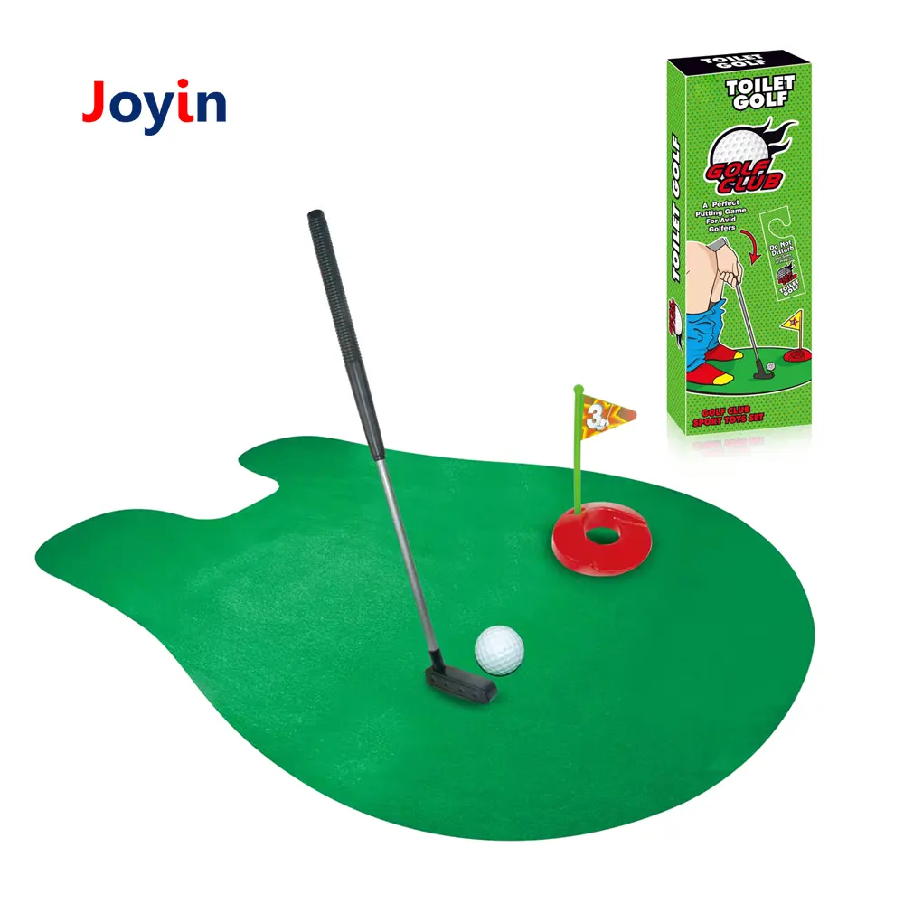 Hadiah Ulang Tahun Hari Ayah Toilet Set Permainan Latihan Anak-anak Mini Golf Mainan Waktu Toilet Hadiah Lucu untuk Penggemar Golf