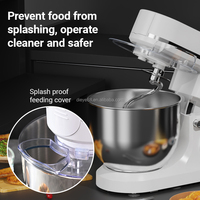 Robot culinaire électrique de cuisine personnalisé, bol en acier inoxydable de 6,5 L à 10 L, batteur sur socle, 1500 W, 6 vitesses, crochet à pâte