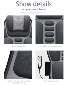 Tragbare Ganzkörper-Heiz-Entspannungs-Massageauflage, Autositz-Massageauflage, Massagesessel-Auflage für Zuhause - Product Image 6