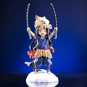 Figura de PVC de Nezuko de Demon Slayer en Pose de <span class=keywords><strong>Inosuke</strong></span> con Cabeza de Jabalí, Modelo de Juguete Coleccionable en Caja, Estatua de <span class=keywords><strong>Anime</strong></span> al por Mayor - Product Image 1