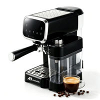 Anbolife - Cafetera Espresso Semiautomática de 20 Bares con Pantalla Táctil, Tanque de Leche, 1350 W, Máquina para Hacer Capuchino y Latte, OEM ODM