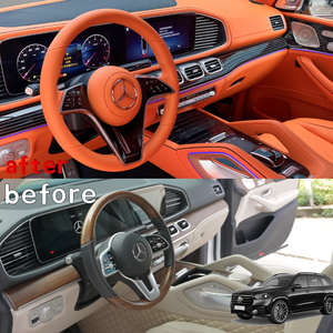 ชุดแต่งขอบประตู 4 ที่นั่ง สีส้ม สำหรับ Mercedes-Benz GLS450 (X167) ปี 2024 - Product Image 1