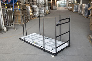 รถเข็นโลหะสำหรับโต๊ะพลาสติกขนาด 180 ซม. (8 ฟุต) พร้อมล้อเบรก - Product Image 6