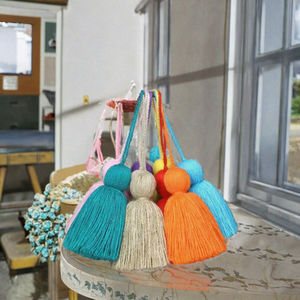 Rideau vertical en coton à franges doubles de 54 cm pour la décoration de téléphone portable - Product Image 3