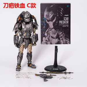 Ncta 32.5cm di chuyển 1/6 sẹo Predator mms190 người ngoài hành tinh xenomorph hành động nhân vật figurine đồ chơi - Product Image 4
