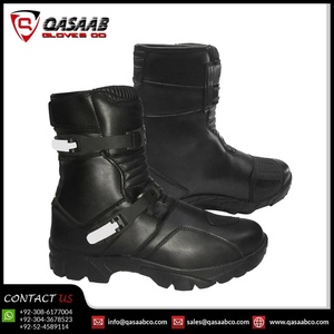 Zapatos de cuero impermeables para hombre, calzado para moto de calle, turismo - Product Image 3
