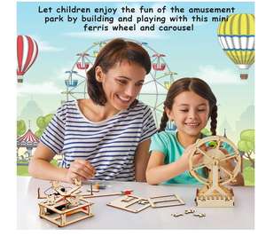 Kit STEM <span class=keywords><strong>4</strong></span> in 1 per Bambini, Progetti Scientifici STEM, <span class=keywords><strong>Puzzle</strong></span> 3D, Giocattoli Educativi per Costruzioni, Regali di Natale e Compleanno per Ragazze e Ragazzi - Product Image 5