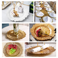 Vente en gros Assiettes de table de luxe Assiettes de table décoratives en or pour événements