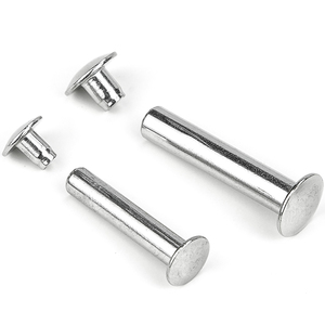 10 ensembles/sac Rivets semi-tubulaires à tête bouton en acier inoxydable 201, M3 M4, embouts de fixation à sertir, Grade 8.8 - Product Image 4