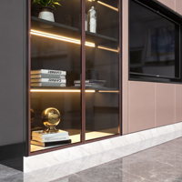 Meuble TV Modulaire Minimaliste en Chêne Clair Nordique pour Appartement