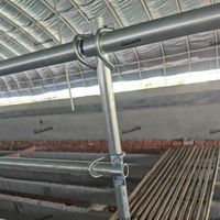 Attaches de fixation verticales pour serres, croisillons en acier inoxydable/galvanisé à chaud, connecteurs de poutres, clips d'arche, supports de poutres