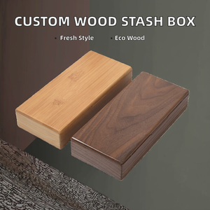 กล่องไม้เก็บของทรงสี่เหลี่ยมผืนผ้า ทำมือ โลโก้สั่งทำได้  แบบยั่งยืน ทันสมัย - Product Image 2