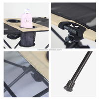 Table pliante légère en alliage d'aluminium, portable, pour le camping en plein air, les pique-niques, les barbecues, avec double porte-gobelets