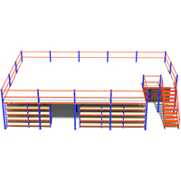 Plateforme en acier, plancher de mezzanine, système de rayonnage industriel personnalisé, rayonnage robuste avec conception gratuite