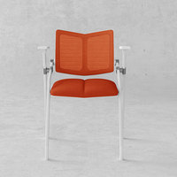 Cadre en métal chromé pieds chaises visiteurs en acier plastique empilable formation salle de réunion bureau chaise de conférence