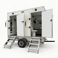 Toilettes de luxe portables pour extérieur, remorques sanitaires publiques, toilettes mobiles à vendre