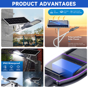 Conception rapide de dissipation thermique SMD5050 projet lumière 240w 300w 500w 600w <span class=keywords><strong>lampadaire</strong></span> LED solaire séparé - Product Image 3