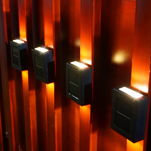 Lampe murale extérieure à LED à énergie solaire, éclairage continu de 6 à 12 heures, lumière ambiante pour la décoration de la cour - Product Image 1