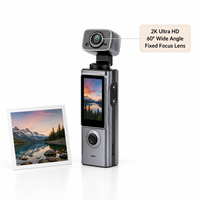 Cámara de Video WiFi Inteligente con Conectividad a Aplicaciones, Cámara de Video Portátil con Enfoque Fijo para Creación de Contenido Diario, Cámara de Bolsillo