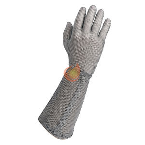 Gants de protection en acier anti-coupure, résistants aux coupures, pour boucher, en maille métallique d'acier inoxydable - Product Image 2