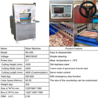 Machine à trancher la viande congelée industrielle de qualité supérieure, en acier inoxydable 400, pour l'industrie alimentaire