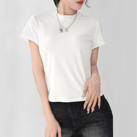T-shirts courts imprimés en coton 220 g/m² tendance pour le sport, coupe ajustée, style Y2K, pour femmes et jeunes filles