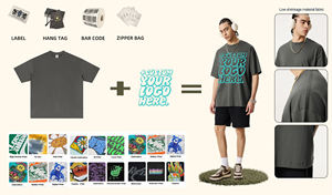 Camiseta <span class=keywords><strong>Trapillo</strong></span> de Alta Calidad, Camiseta Premium de Algodón Pima 100%, Camiseta Lisa Extra Grande para Hombre, Camiseta Premium de Algodón Supima D114 - Product Image 3