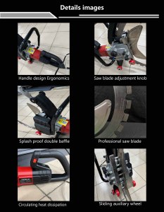 Machine à découper le béton et la pierre électrique Huiteng haute puissance 8900W avec tailles de lames de 410/520/600 mm 220-240V - Product Image 4