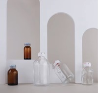 Flacon en verre vide pour autosampler de laboratoire, plusieurs tailles, avec bouchons en plastique et aluminium en option