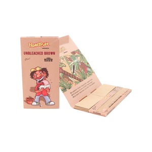 Honeypuff Brand 110mm Natural Unbleached Brown Kingsize Rolling Paper With Filter Tips Smoking Accessories - Product Image 1